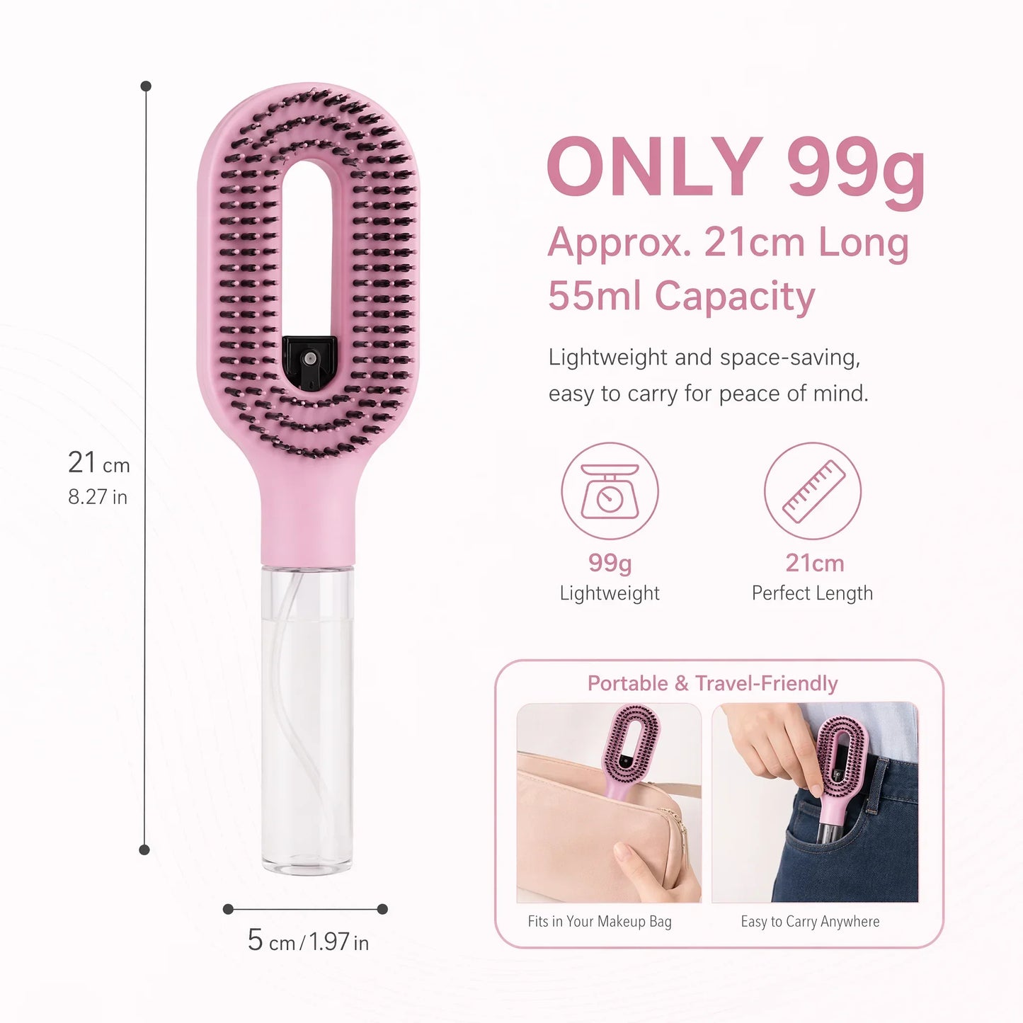 2-in-1 Spray Hairbrush Magic