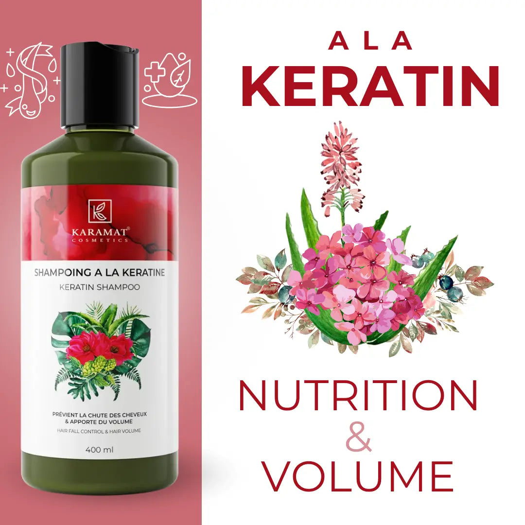 Shampooing à la kératine 400 ml